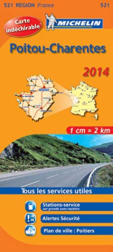 Carte indéchirable Poitou-Charentes 2014 Michelin