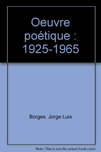 Oeuvre poétique : 1925-1965