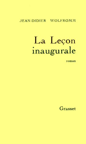 La Leçon inaugurale