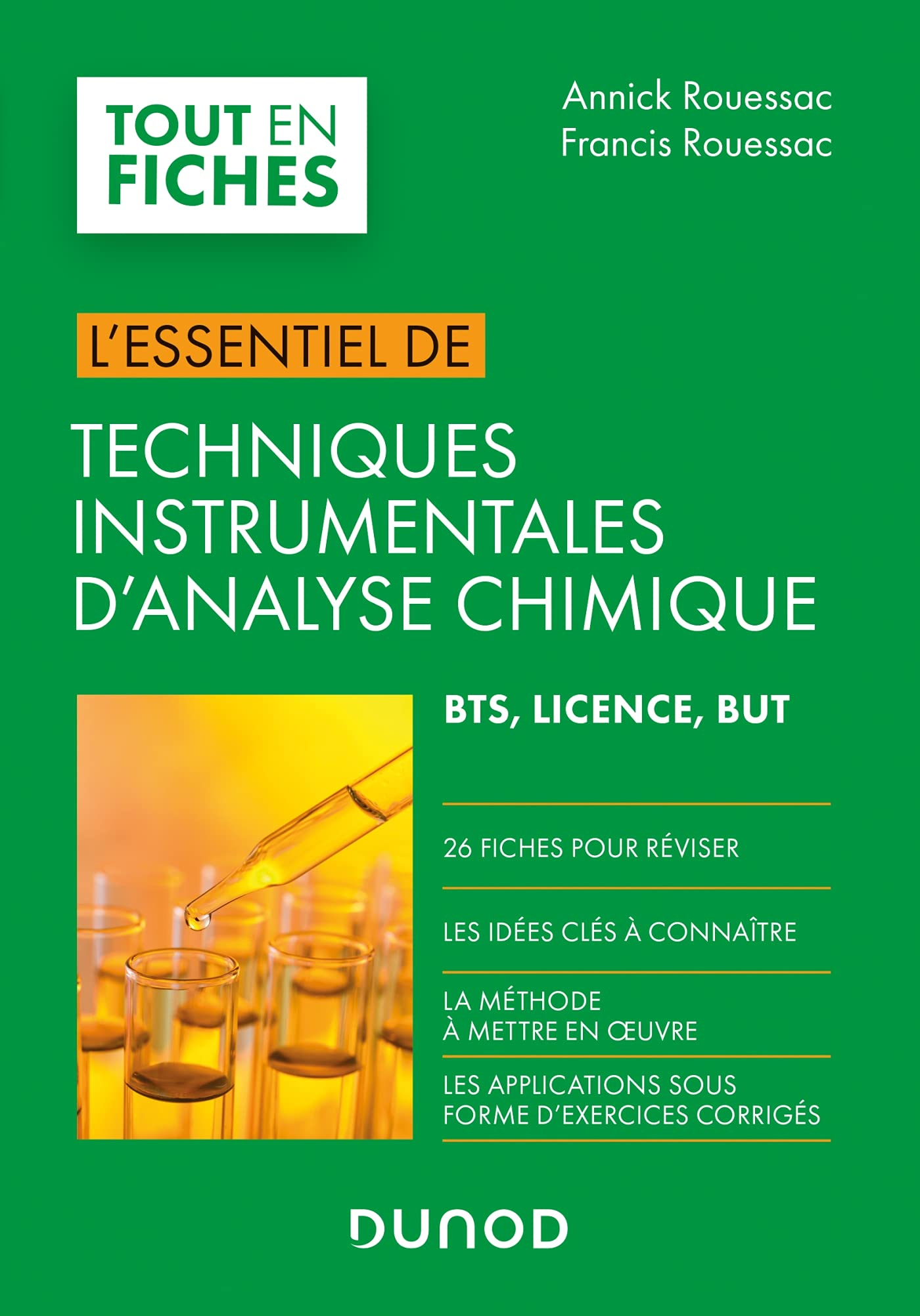 Techniques instrumentales d'analyse chimique : BTS, licence, BUT