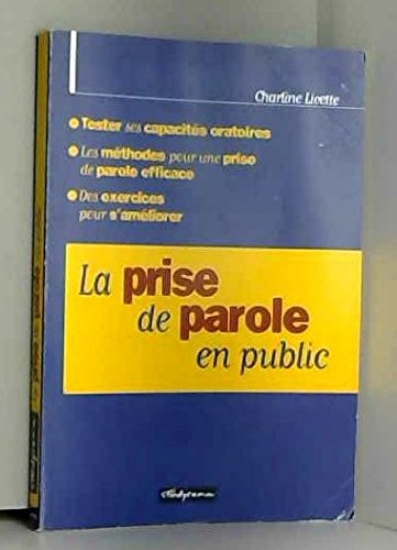 la prise de parole en public