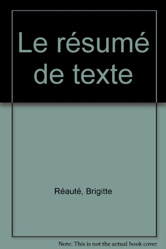 Le résumé de texte