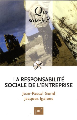La responsabilité sociale de l'entreprise