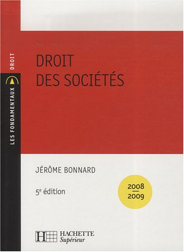 Droit des sociétés : 2008-2009