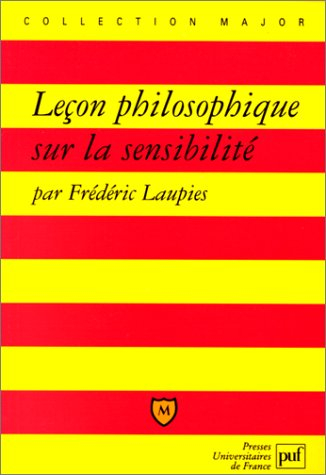 Leçon philosophique sur la sensibilité