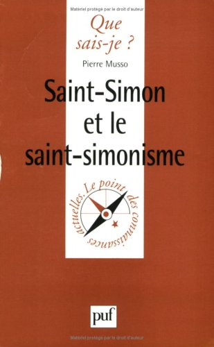 Saint-Simon et le saint-simonisme