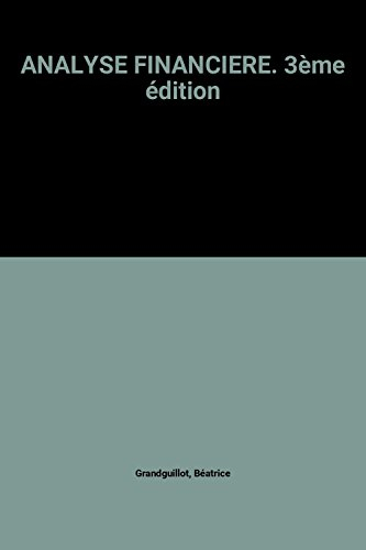 analyse financiere. 3ème édition