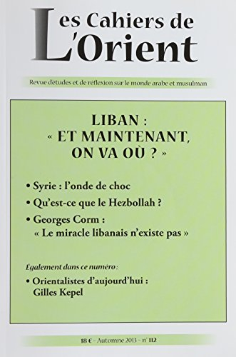cahiers de l'orient n112