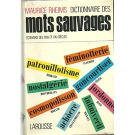 dictionnaire des mots sauvages