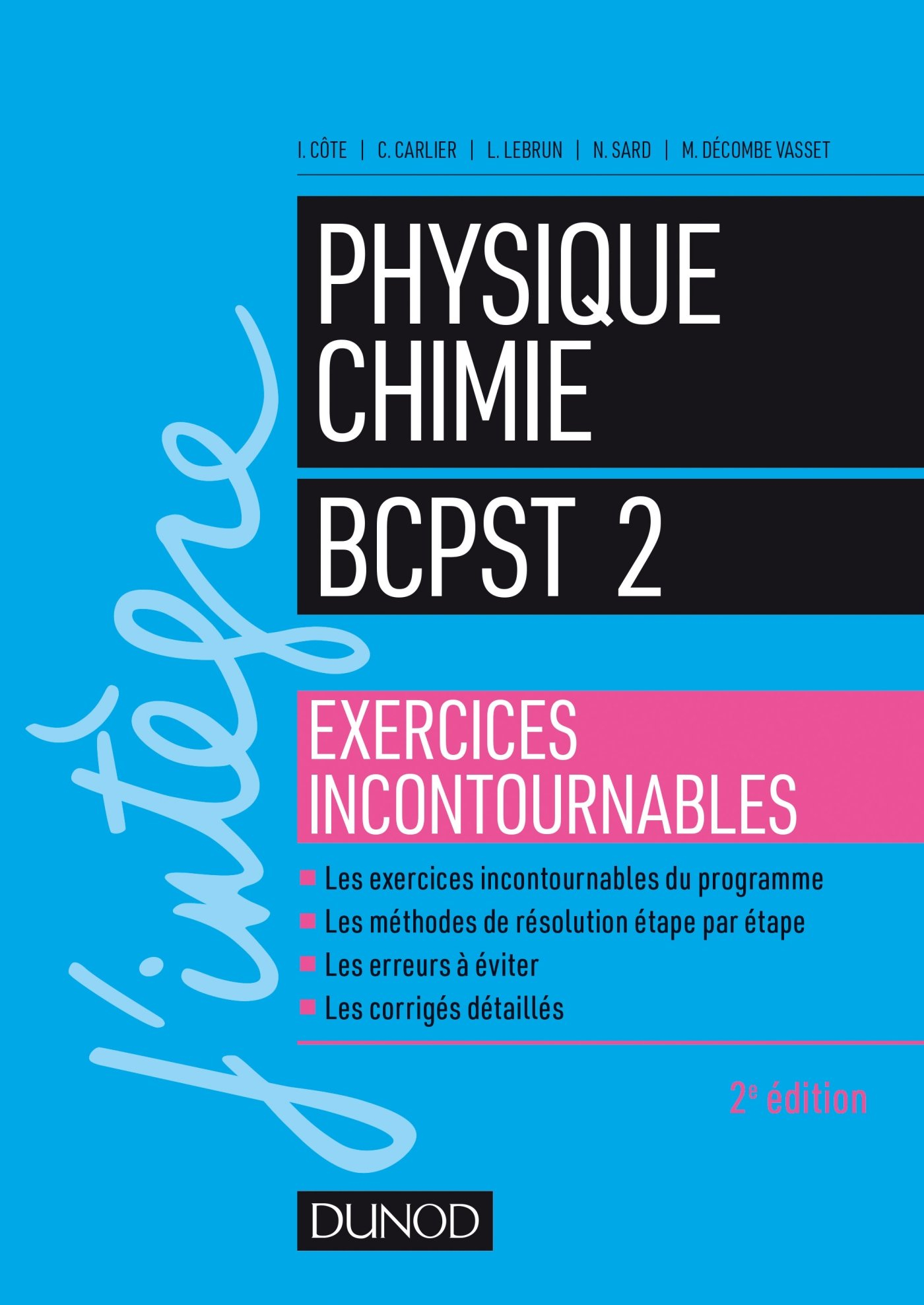Physique chimie BCPST 2 : exercices incontournables