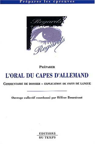 L'oral du Capes d'allemand