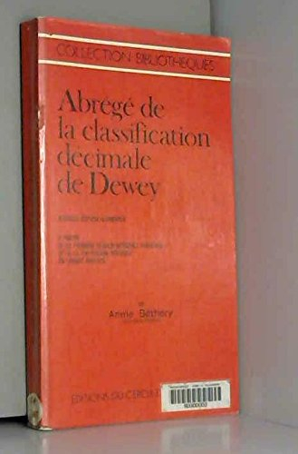 abrégé de la classification décimale de dewey