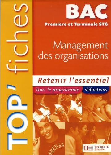 Management des organisations, bac 1re et terminale STG