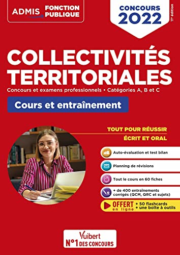 Collectivités territoriales : concours et examens professionnels, catégories A, B et C : cours et en