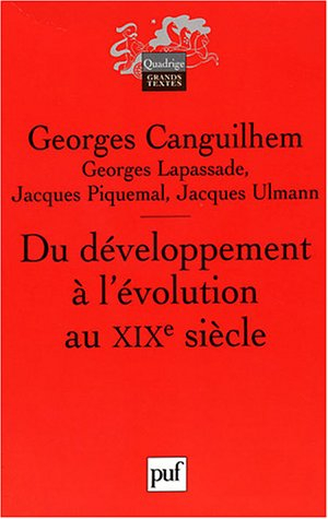 Du développement à l'évolution au XIXe siècle