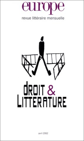 Europe, n° 876. Droit et littérature