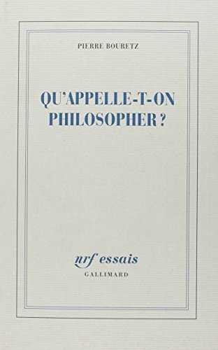 Qu'appelle-t-on philosopher ?