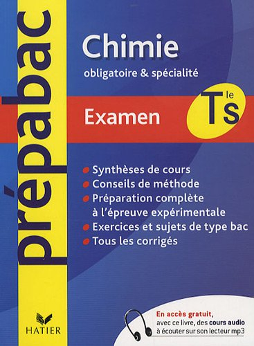 Chimie Tle S : obligatoire & spécialité : examen