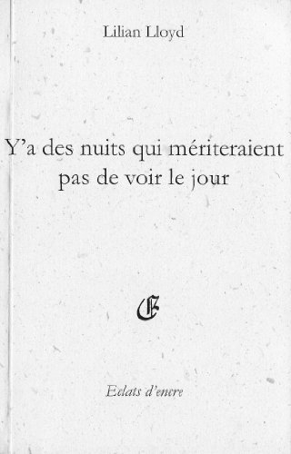 Y'a des nuits qui mériteraient pas de voir le jour : les insomniés. Trop d'étoiles dans les yeux