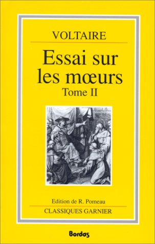 essai sur les moeurs et l'esprit des nations et sur les principaux faits de l'histoire depuis charle