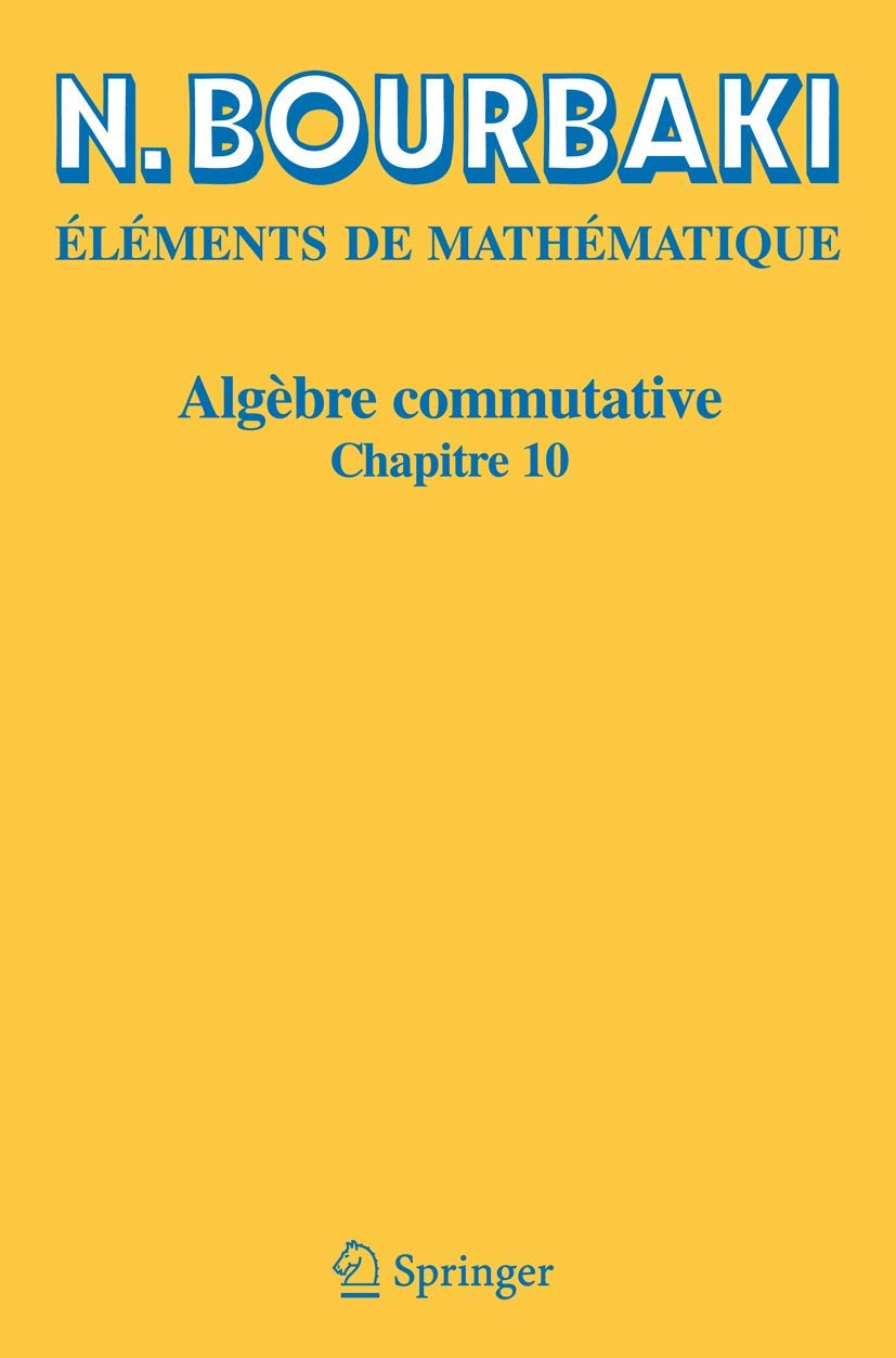 Algèbre commutative: Chapitre 10