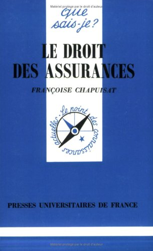 Le droit des assurances