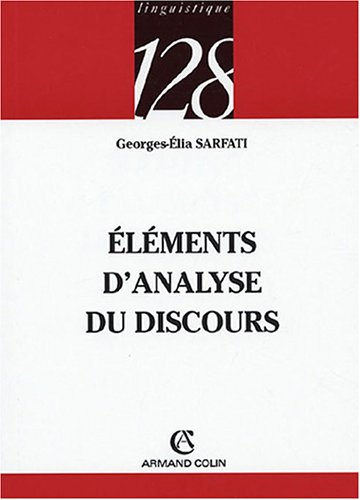 Eléments d'analyse du discours