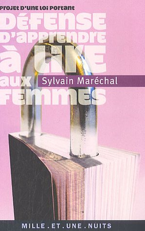 Projet de loi portant défense d'apprendre à lire aux femmes