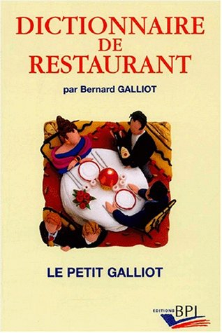 Dictionnaire de restaurant