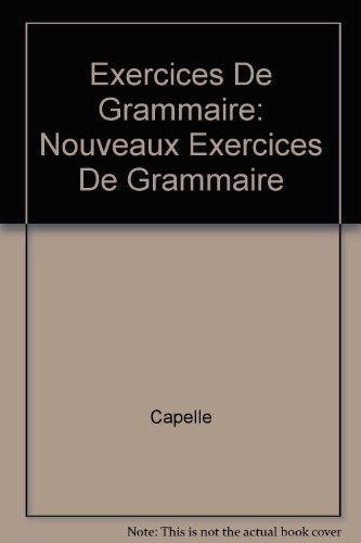 nouveaux exercices de grammaire