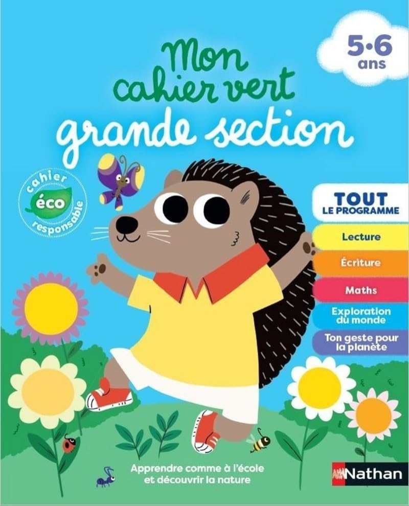 Mon cahier vert grande section, 5-6 ans