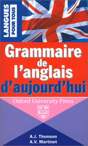 grammaire de l'anglais d'aujourd'hui