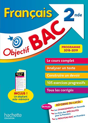 Français 2de : programme 2018-2019