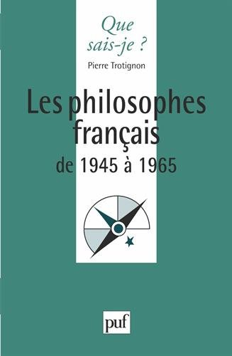 Les Philosophes français d'aujourd'hui