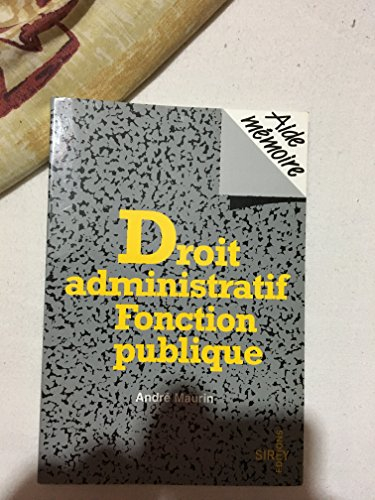 droit administratif, fonction publique