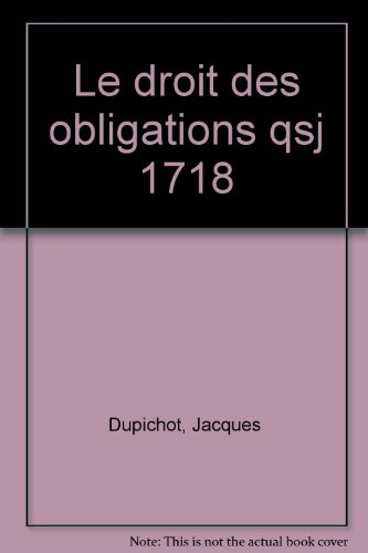 Le droit des obligations