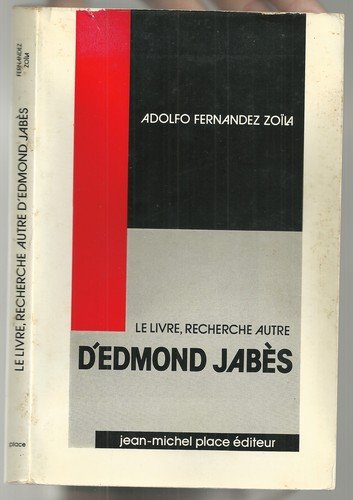 Le Livre : Recherche autre d'Edmond Jabès