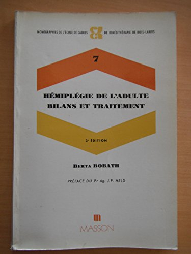 Hémiplégie de l'adulte : bilans et traitement