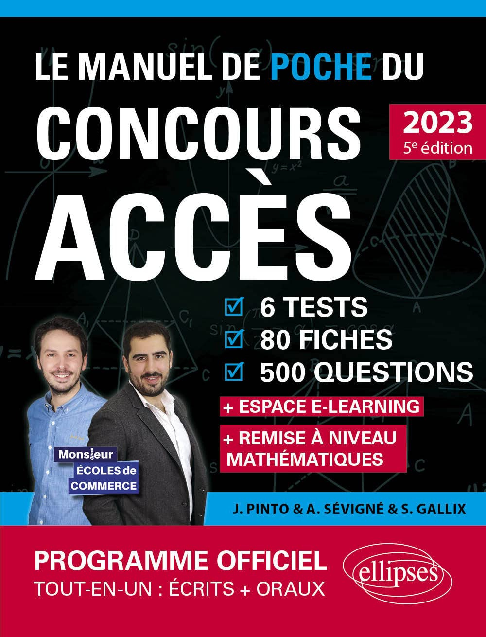 Le manuel de poche du concours Accès 2023 : 6 tests, 80 fiches, 80 vidéos, 500 questions + espace e-