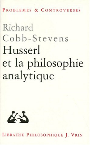 Husserl et la philosophie analytique