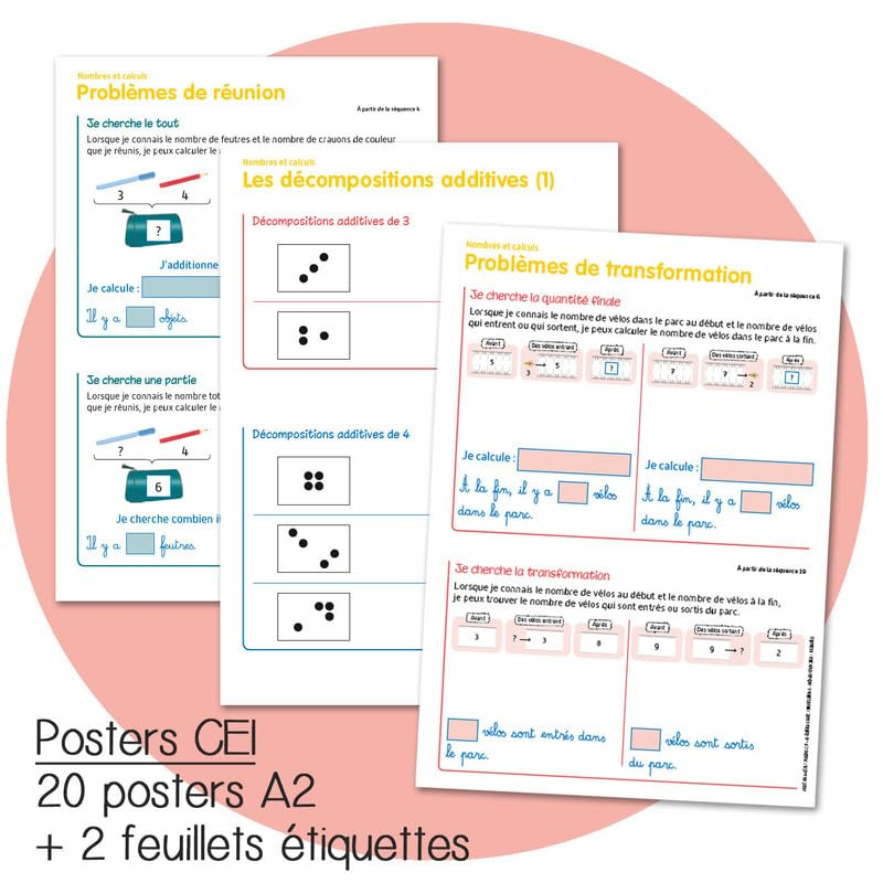 Haut les maths ! CE1 : posters