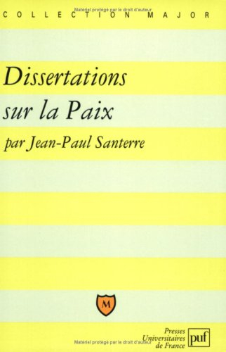 La paix : dissertations