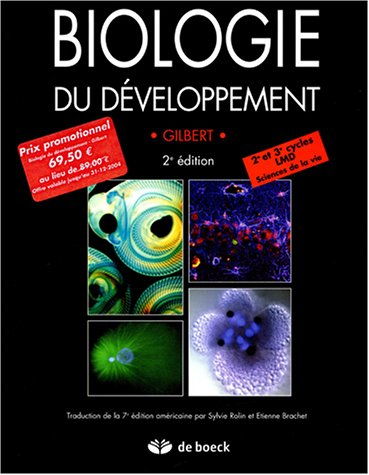 Biologie du développement : 2e et 3e cycles LMD sciences de la vie
