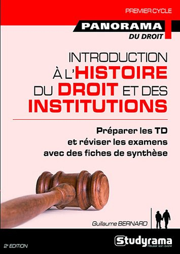 Introduction à l'histoire du droit et des institutions : du Ve au XVIIIe siècle