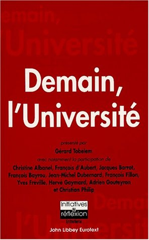 Demain, l'université : actes du colloque tenu au Sénat, palais du Luxembourg le 7 octobre 1998