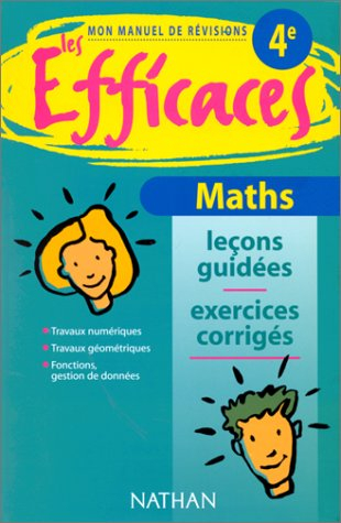 Maths 4e : mon manuel de révisions