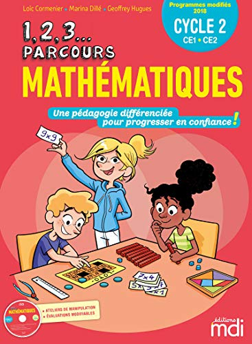 1, 2, 3... parcours, mathématiques, cycle 2 CE1, CE2 : fichier + CD-ROM