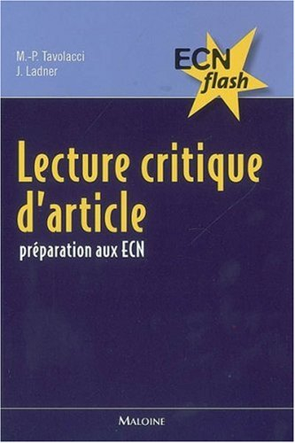 Lecture critique d'article : préparation aux ECN