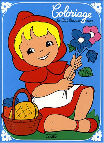 un conte a colorier : le petit chaperon rouge