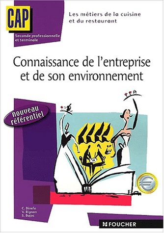 Connaissance de l'entreprise et de son environnement: Nouveau référentiel